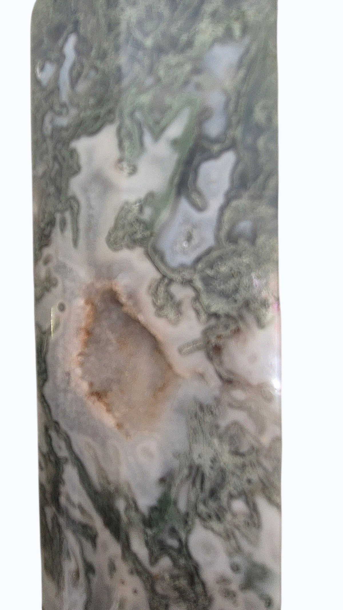 Very Large Moss Agate Tower