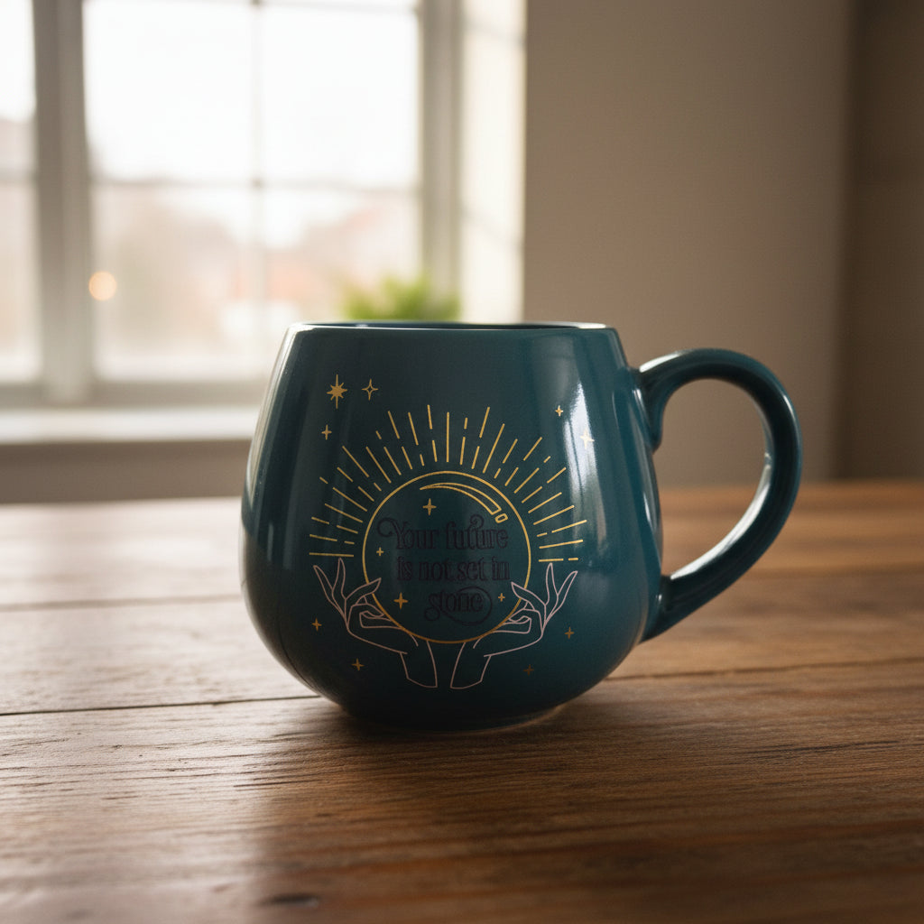 Green Colour Changing Fortune Teller Mug