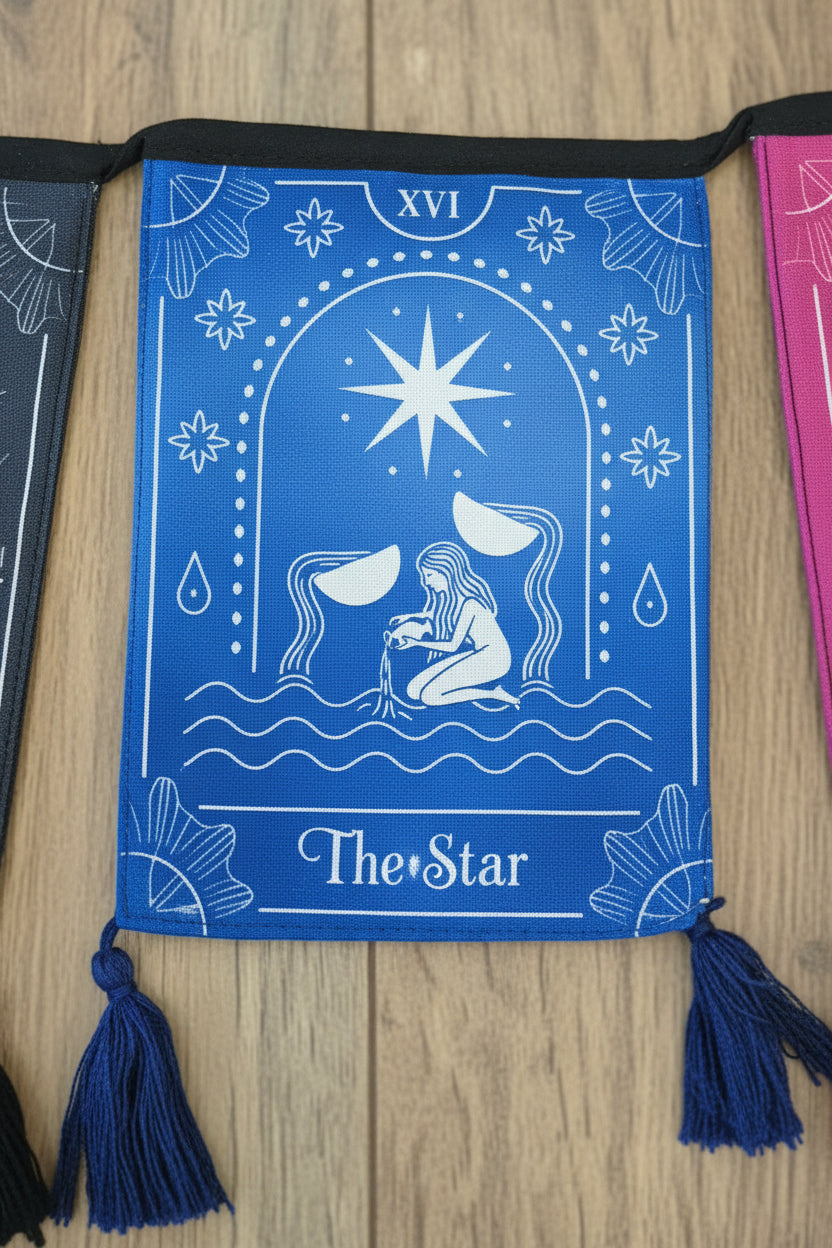 Large Tarot Card Fabric Bunting