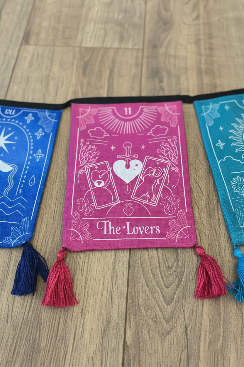 Large Tarot Card Fabric Bunting