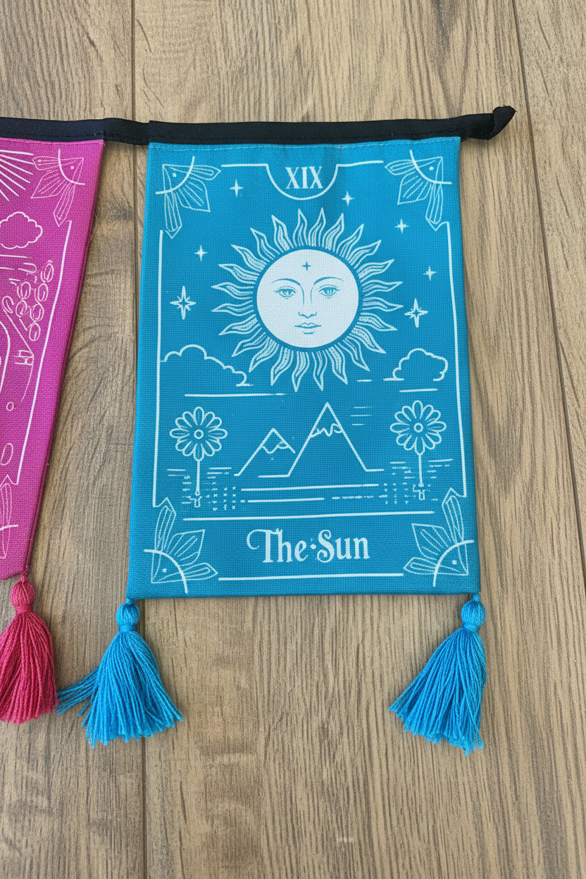 Large Tarot Card Fabric Bunting