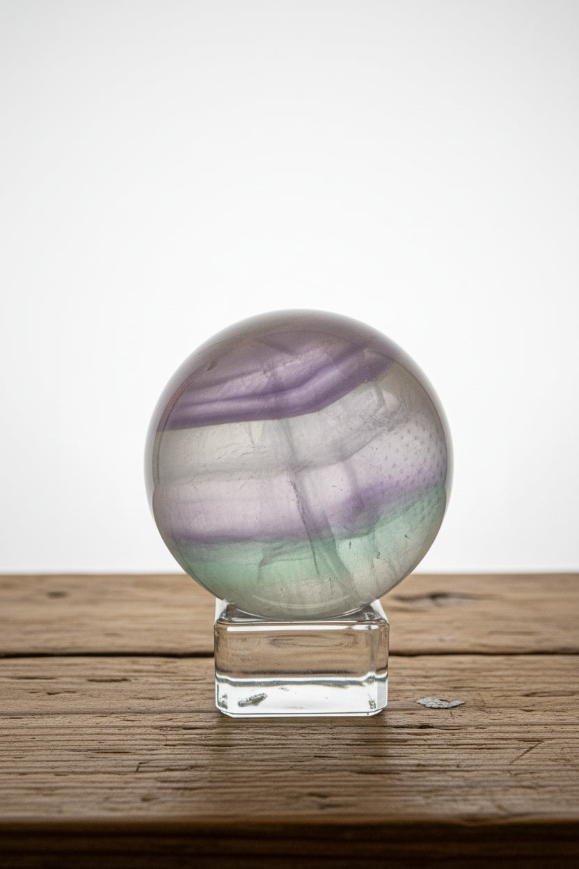 Rainbow Fluorite Sphere