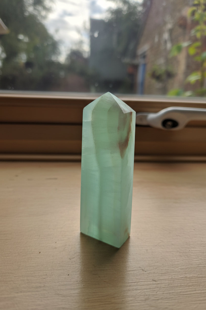 Pistachio Calcite Tower