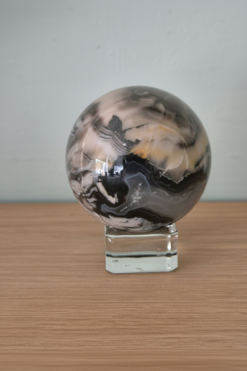 Volcano Agate Sphere