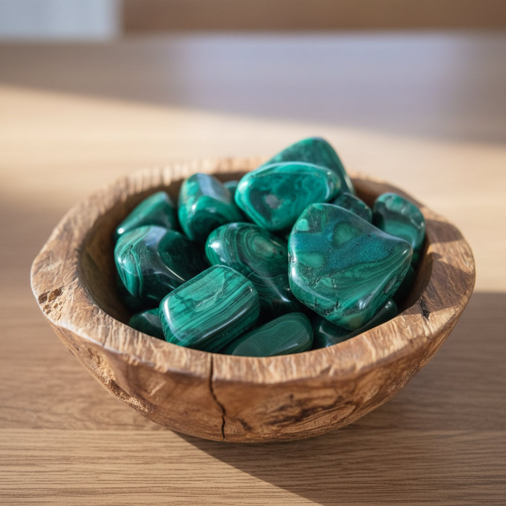 Malachite Tumble Stones