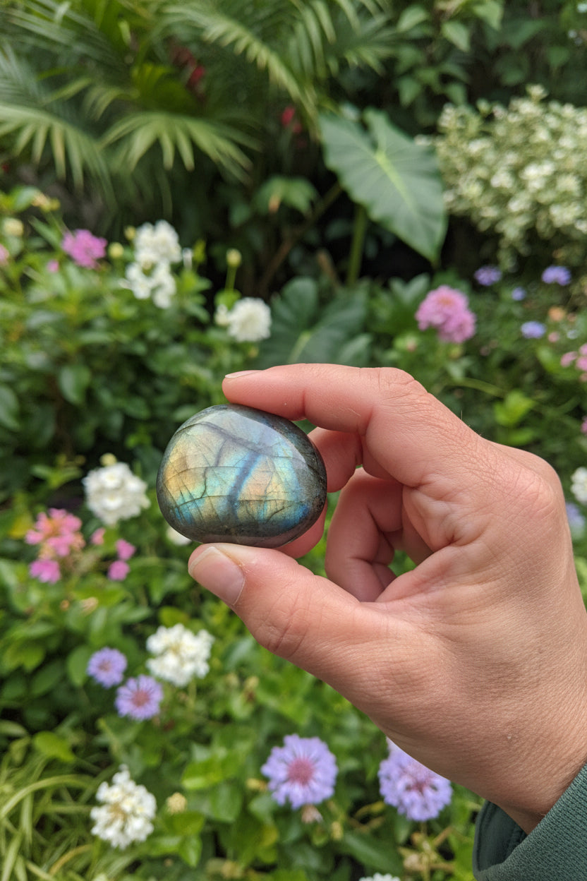 Labradorite Palm Stone