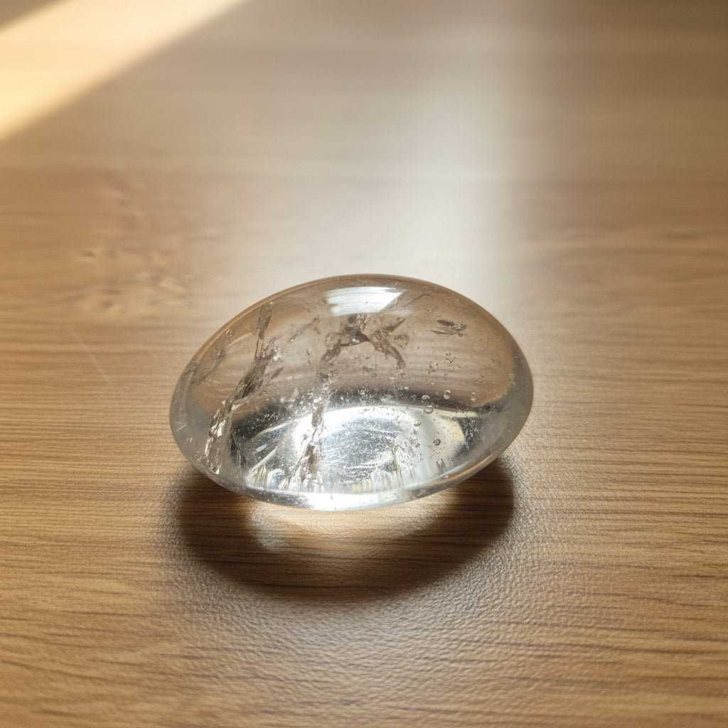 Clear Quartz Palm Stone