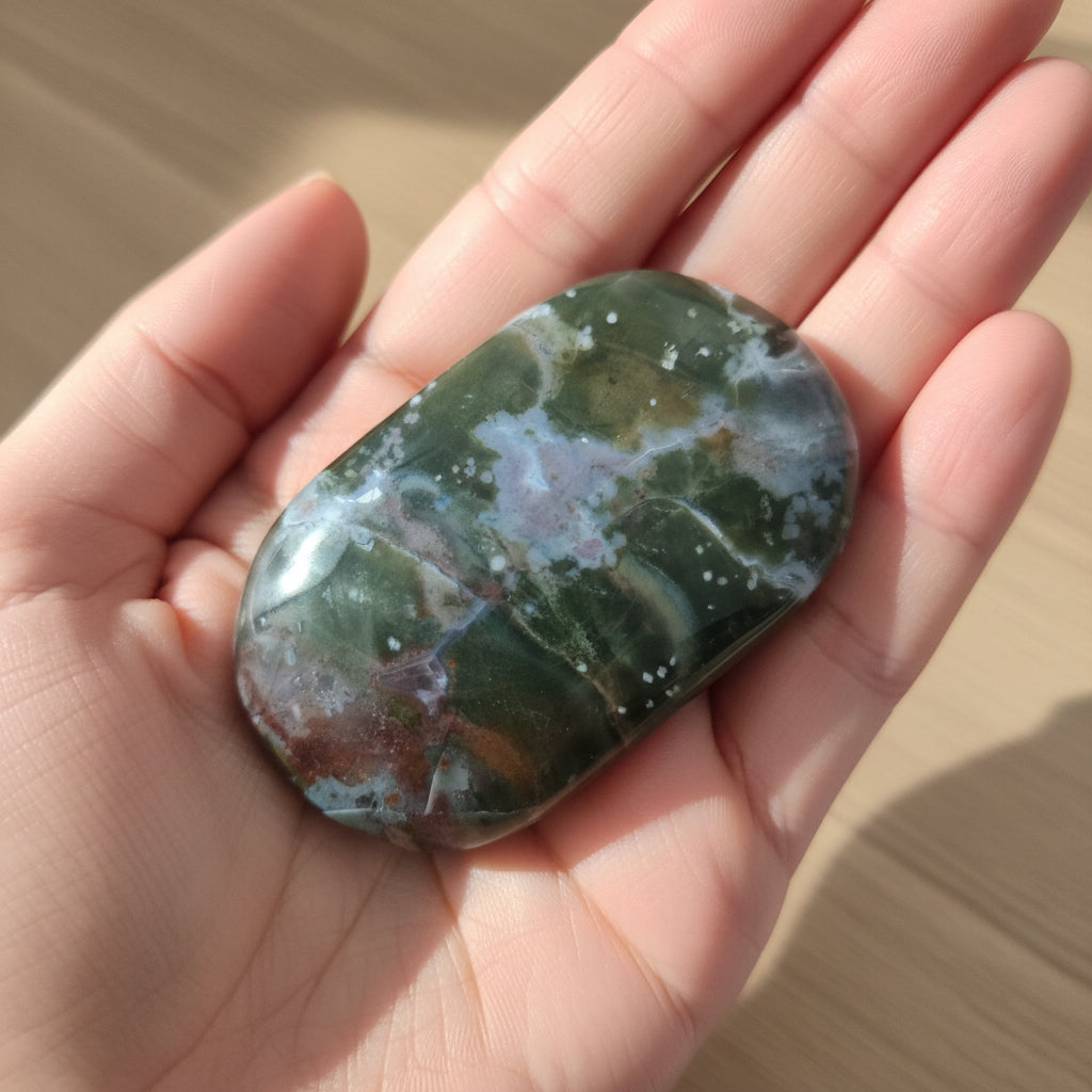 Ocean Jasper Palm Stone