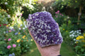 Statement Brazilian Amethyst Crystal Cluster with Calcite Flowers | 14cm, 792g