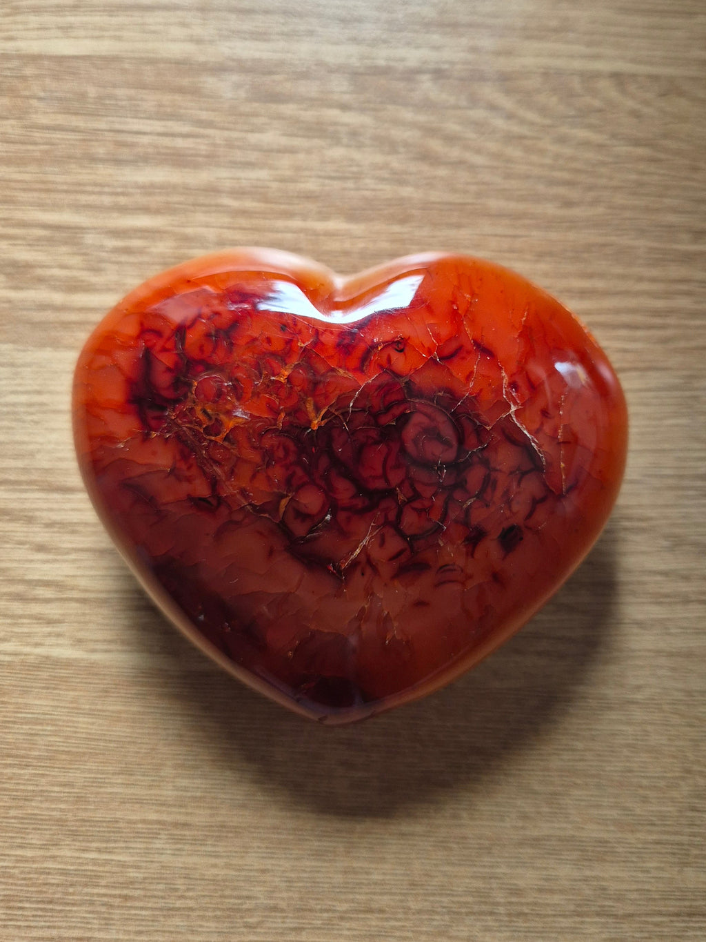 Carnelian Crystal Heart