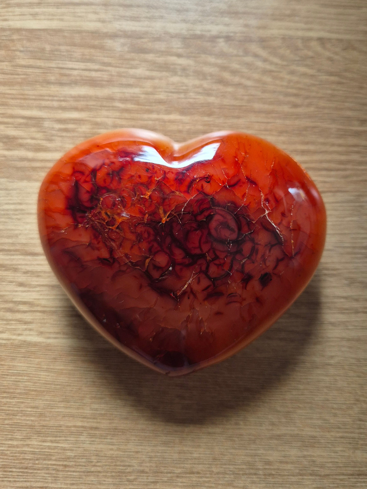 Carnelian Crystal Heart