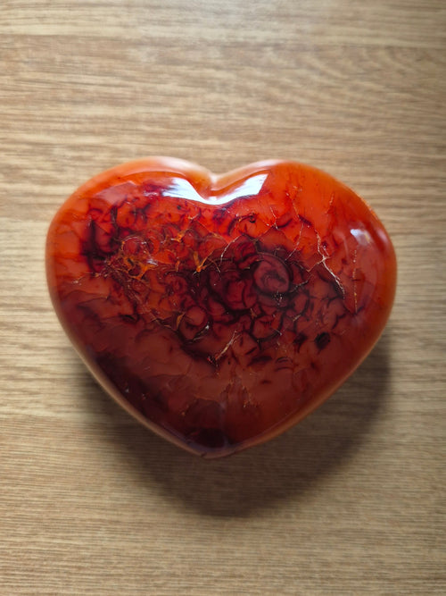 Carnelian Crystal Heart