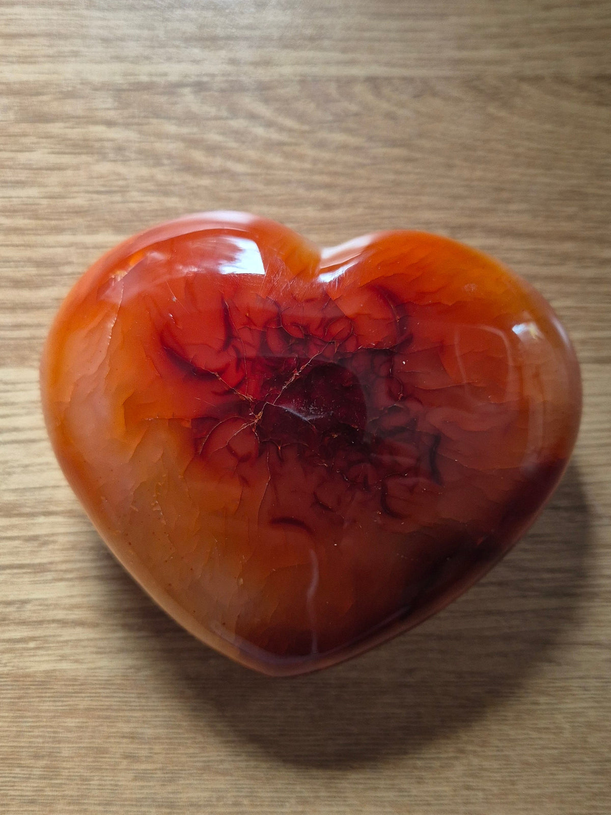 Carnelian Crystal Heart