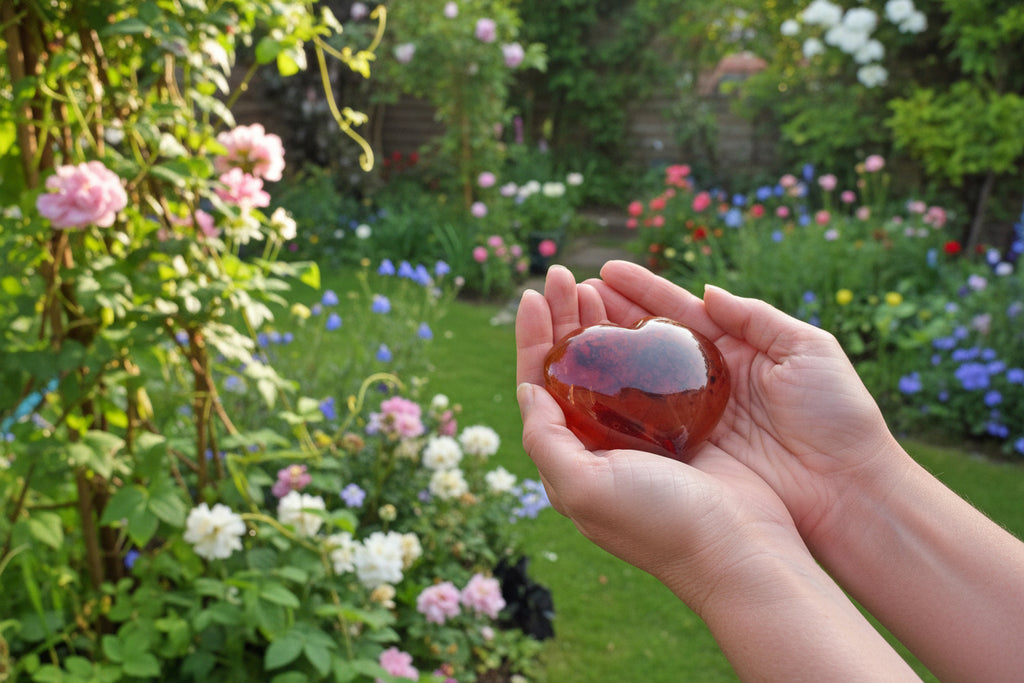 Carnelian Crystal Heart