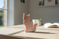 Pink Amethyst Cat Carving