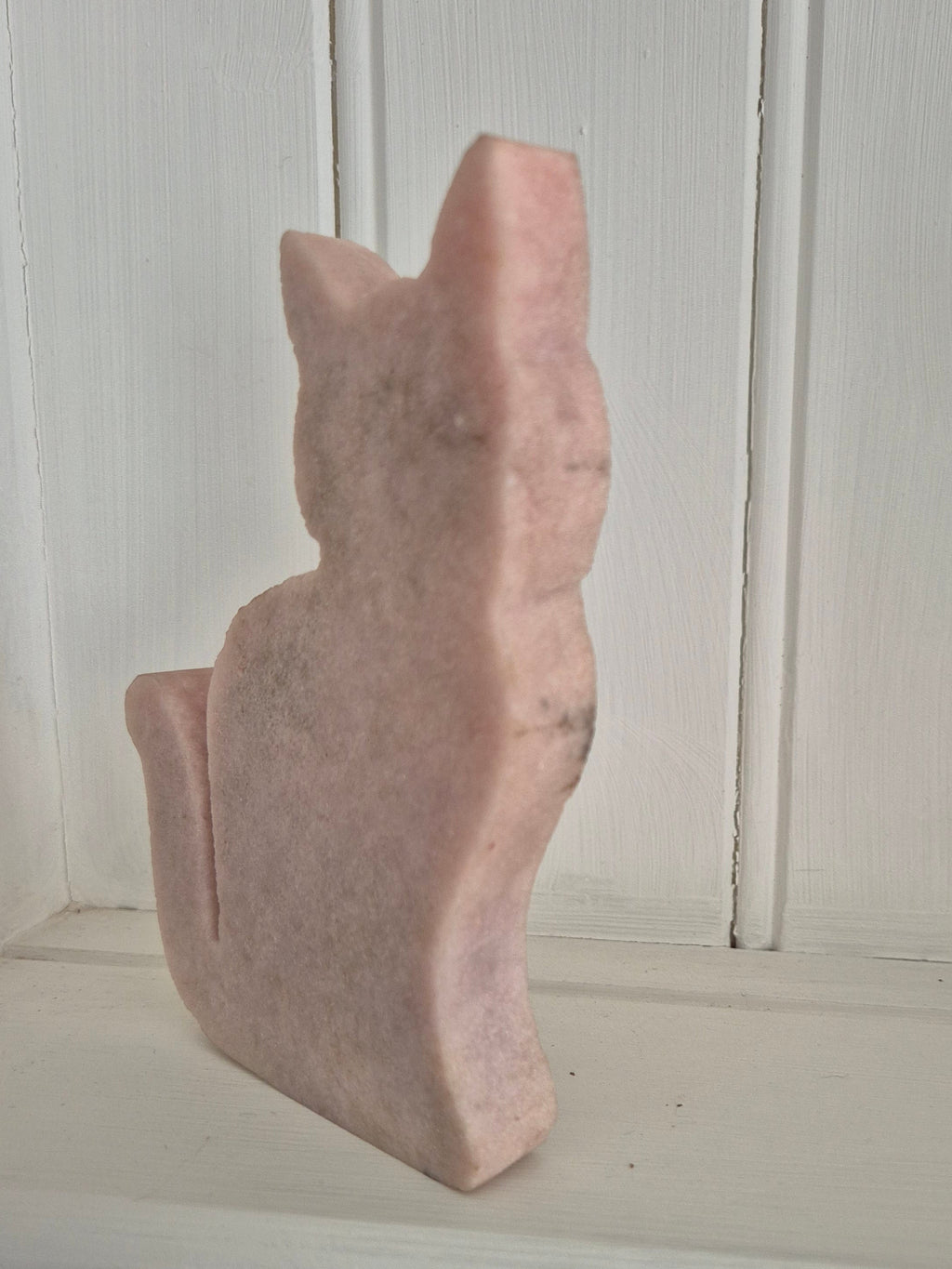 Pink Amethyst Cat Carving