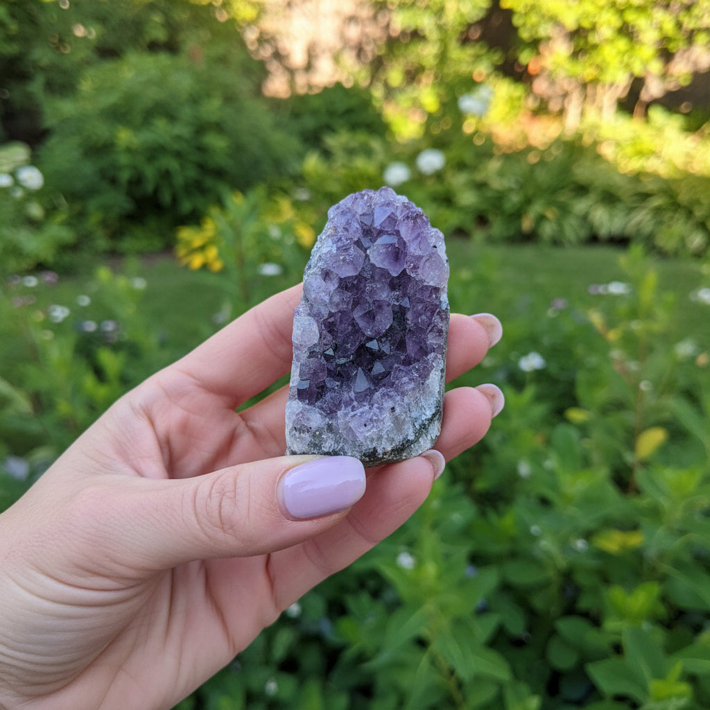 Miniature Amethyst Cut Base Cluster